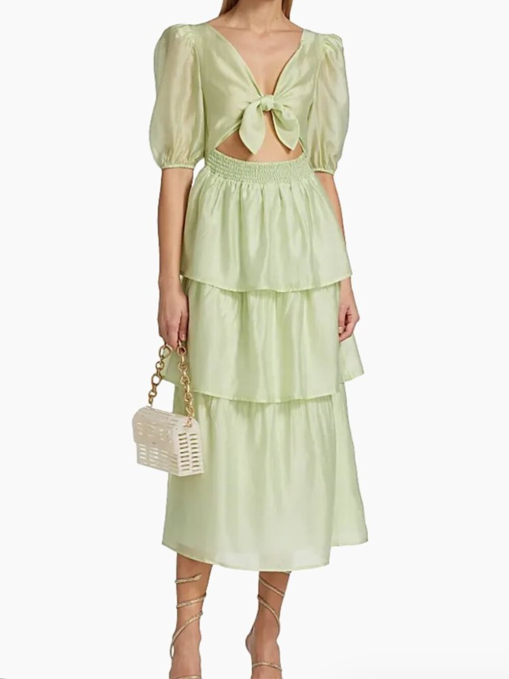 Wayf Tiered Midi Dress